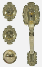 GATILLO YALE RIVIERA LATÓN LLAVE-LLAVE (MX87560)
