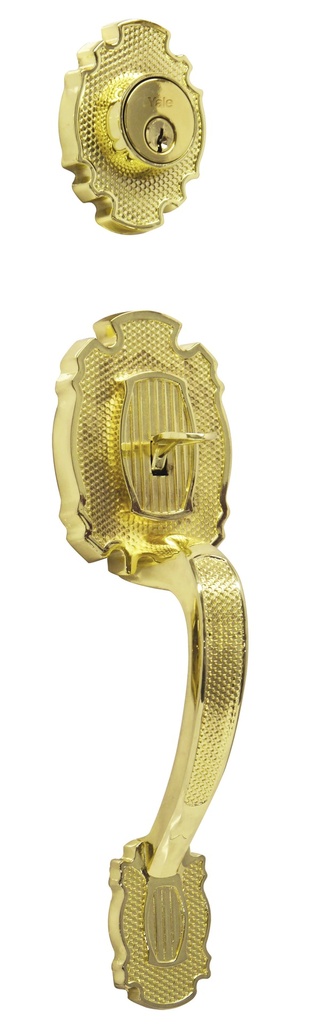 GATILLO-GATILLO YALE RIVIERA LLAVE-MARIPOSA LATÓN BRILLANTE (MX82251)