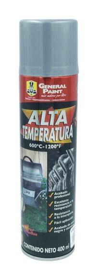 AEROSOL GENERAL PAINT ALUMINIO ALTA TEMPERATURA 400ML (A2359)(E)