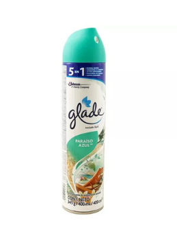 GLADE AROMAS AEROSOL PARAISO AZUL 400ML (6176)