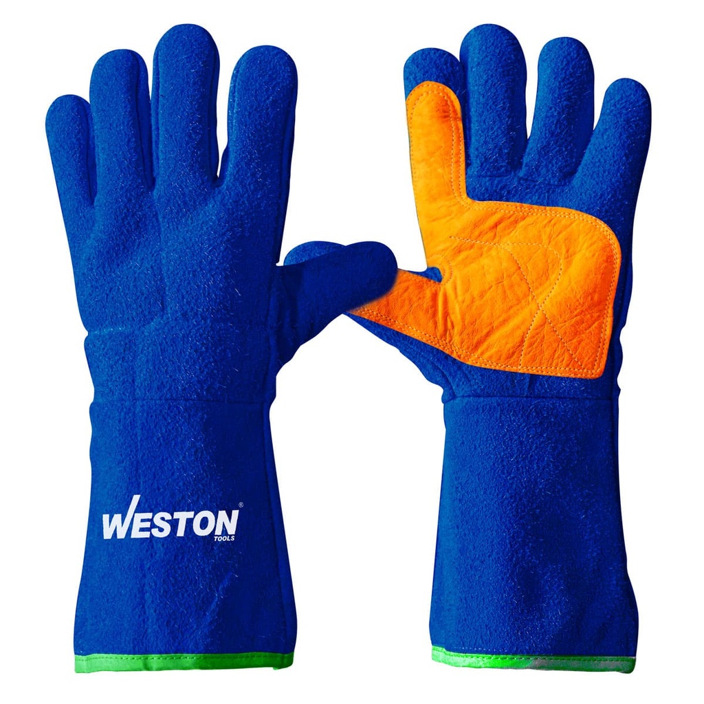 GUANTE WESTON SOLDADOR AZUL REFUERZO EN PALMA (ST-6-500-305-01)(H)