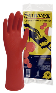 GUANTE SUAVEX ROJO No.7 PAR