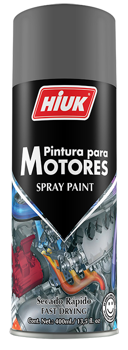 HIUK AEROSOL 470 P/MOTOR NEGRO UNIVERSAL 400ML (E)