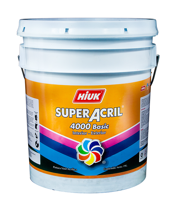 HIUK SUPERACRIL 4000 AZUL TURQ 19LT 8074