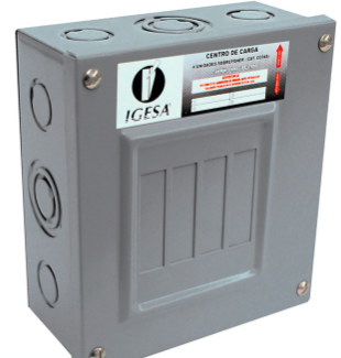 IGESA CENTRO DE CARGA 4 UNIDADES P/SOBREPONER (E)