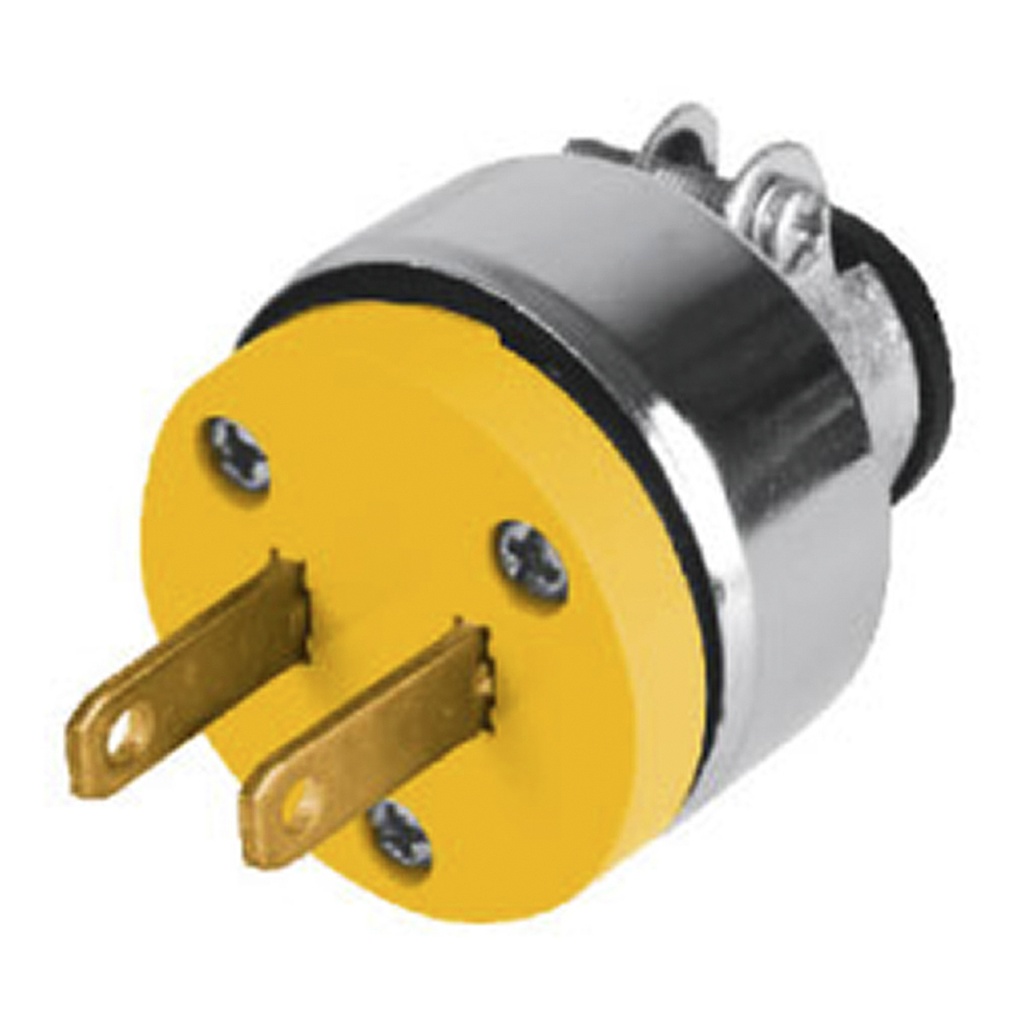 IGOTO CLAVIJA POLARIZADA C/ABRAZADERA METAL (CL-2P-MA)(E)