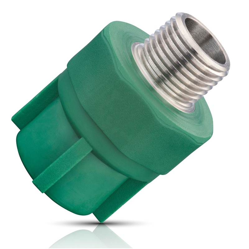 IUSA PLUS ADAPTADOR MACHO PPR 25MM X 3/4" MNPT (616379)(H)