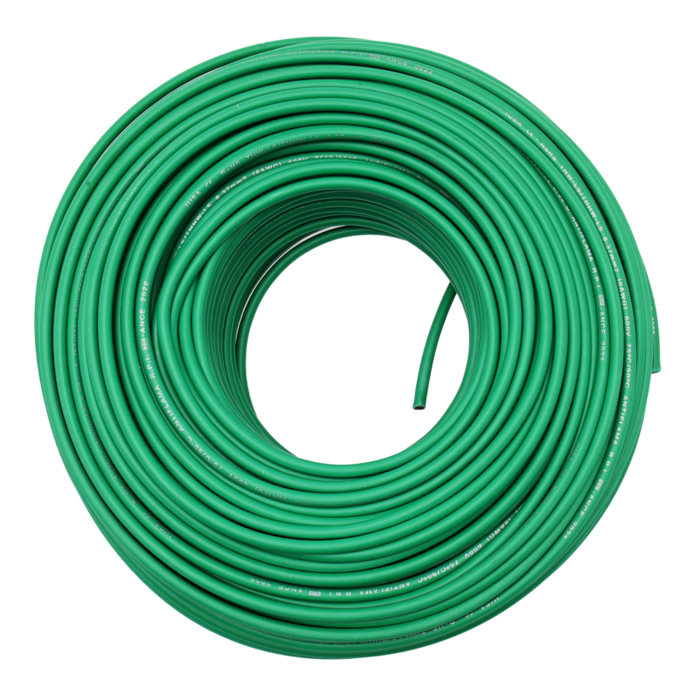 IUSA CABLE THW #10 VERDE BOLSA 100M (397461)
