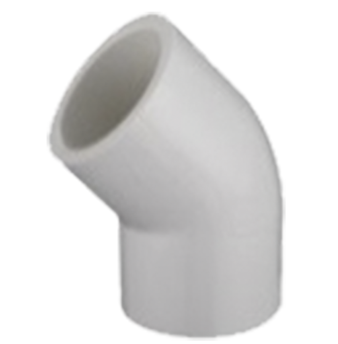 IUSA CODO 45° PVC C-40 1/2" (13MM) (615389)