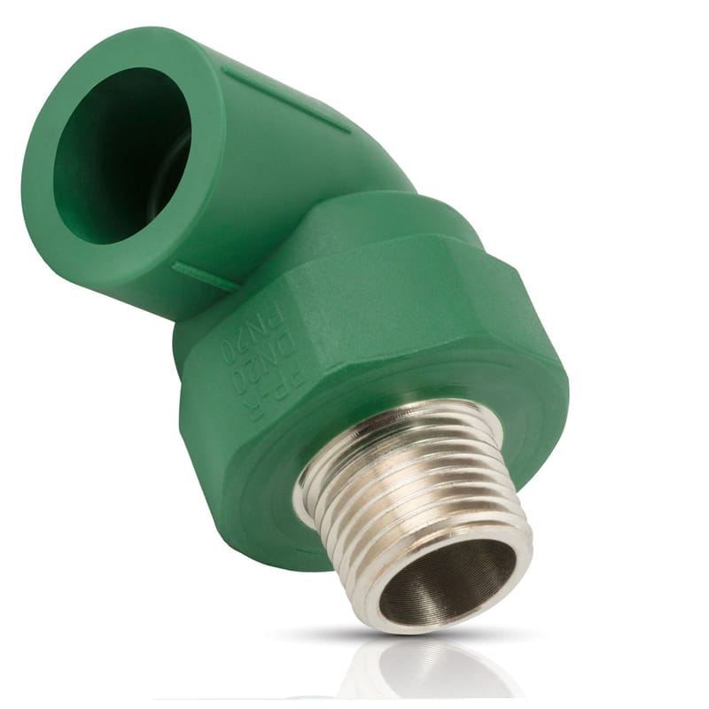 IUSA PLUS CODO 90° MACHO PPR 20MM X 1/2" MNPT (616344)(H)