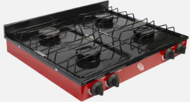 IUSA PARRILLA C/4 QUEMADORES ROJA (604979)(E)