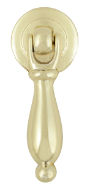 JALADERA HANDY ARETE LATÓN BRILLANTE 66MM X 23MM C/TORNILLO (3832)(E)