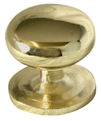 JALADERA HANDY BOTÓN CONTEMPORÁNEO LATÓN BRILLANTE 23MM X 23MM C/TORNILLO (3845) (E)