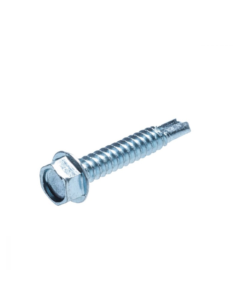 JUEGO DE PIJA HEXAGONAL GALVANIZADA TITAN P/BROCA 1/4" X 1-1/2" C/100PZ