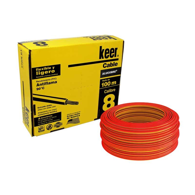 KEER CABLE THW 8 ROJO 100M (4072)