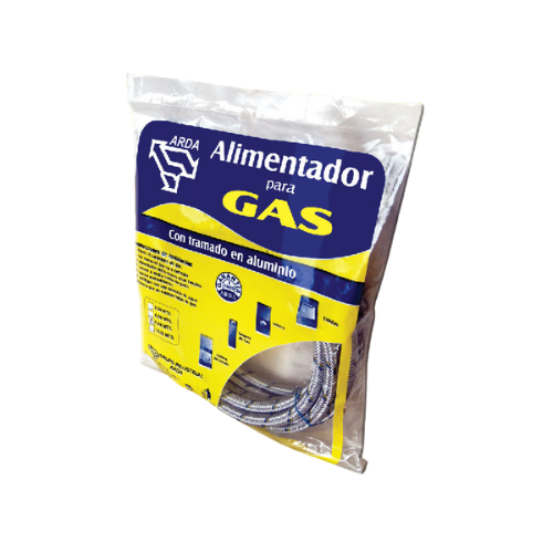 MANGUERA ARDA P/GAS ALUMINIO 2M CONEXIÓN 3/8" (102032)