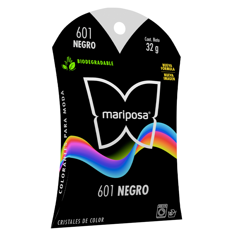 MARIPOSA CRISTALES 601 NEGRO 32GR (H)