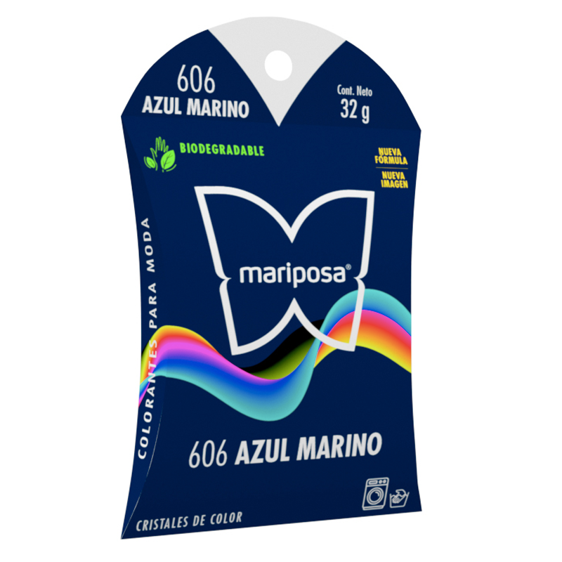 MARIPOSA CRISTALES 606 AZUL MARINO 32GR (H)