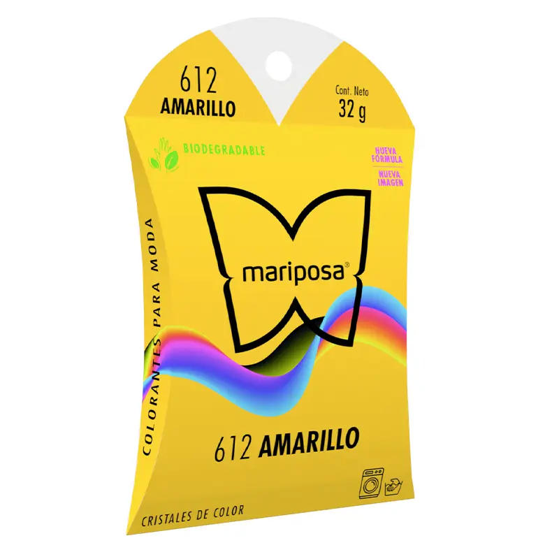 MARIPOSA CRISTALES 612 AMARILLO 32GR (H)
