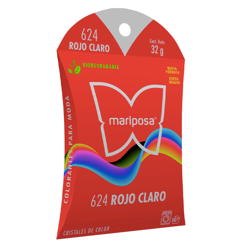 MARIPOSA CRISTALES 624 ROJO CLARO 32GR (H)