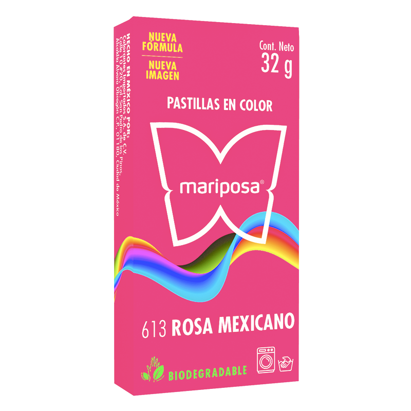 MARIPOSA PASTILLA 613 ROSA MEXICANO 32GR (H)