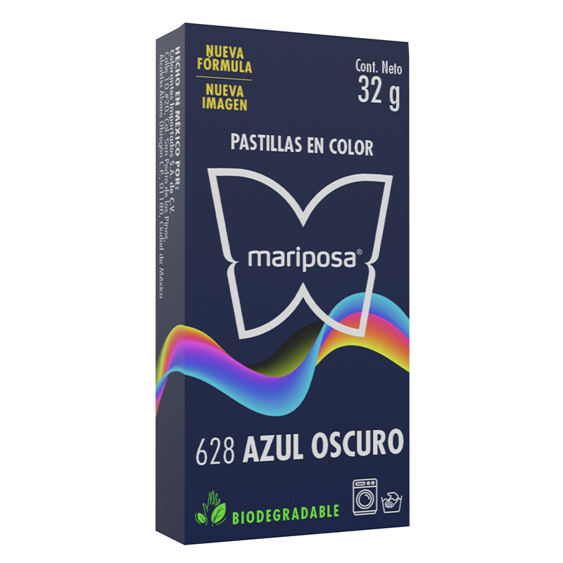 MARIPOSA PASTILLA 628 AZUL OSCURO 32GR (H)