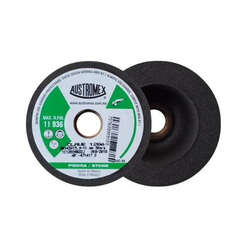 MINICOPA ABRASIVA AUSTROMEX P/PIEDRA 80MM P/B&D GRANO 120 (1286)(H)