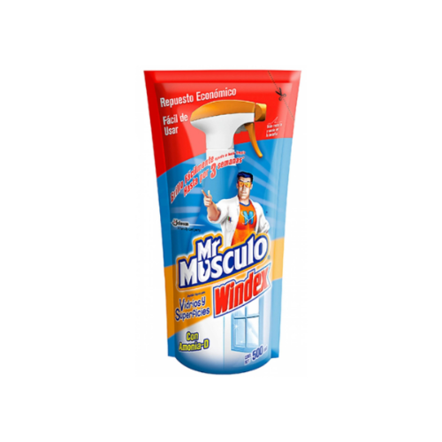 MR MÚSCULO DOYPACK REPUESTO VIDRIOS 500ML (3886)