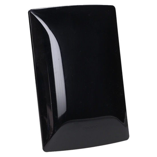 BTICINO MX PLACA RESINA CIEGA CHASIS NEGRO OBSIDIANA (QZ4803M0NB) (E)