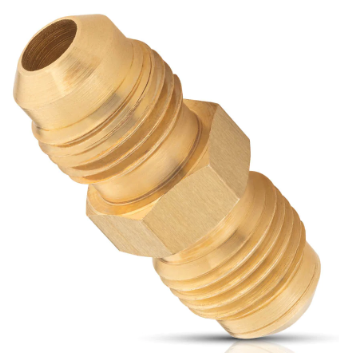 IUSA NIPLE UNIÓN 3/8"FLARE x 3/8"FLARE LATÓN P/GAS (312002)(H)