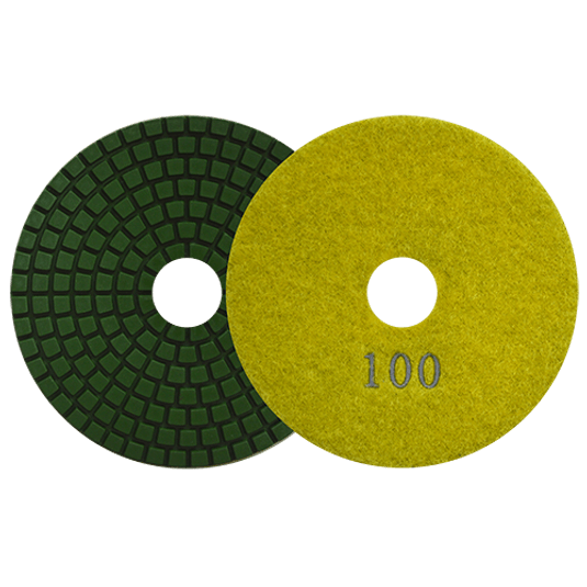 PAD DIAMANTE AUSTROMEX C/VELCRO 4" P/MÁRMOL G100 (2761)(H)