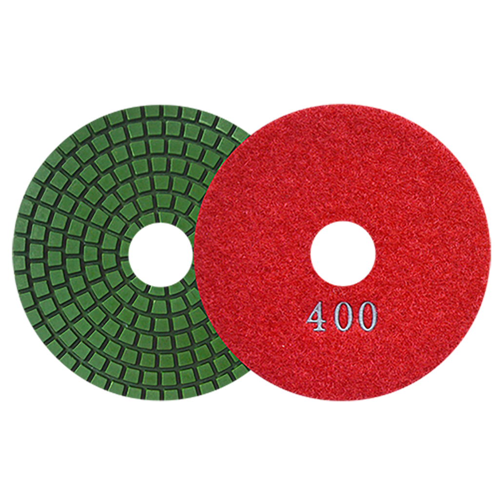 PAD DE DIAMANTE AUSTROMEX C/VELCRO 4" P/MÁRMOL GRANO 400 (2763)(H)