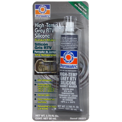 PERMATEX SILICÓN GRIS RTV ALTA TEMPERATURA 80ML (29377-48)