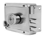 CERRADURA PHILLIPS HS-4200-AS 6 CLÁSICA DERECHA ACERO INOXIDABLE SOBREPONER (MX2658)(H)