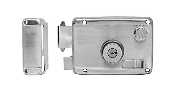 CERRADURA PHILLIPS HS-4000-AS 6 CLÁSICA IZQUIERDA ACERO INOXIDABLE SOBREPONER (MX2655)(H)