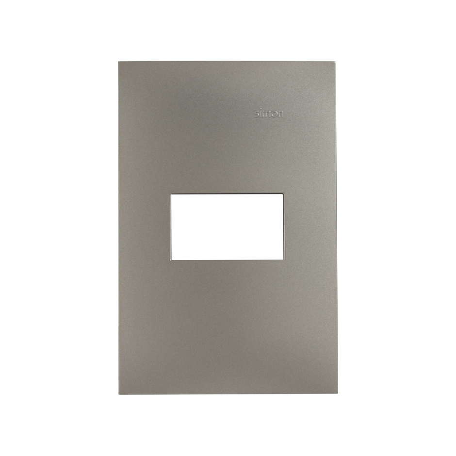 PLACA SIMON 1 VENTANA S/CHASIS CAVA MATE (25611-64)(E)