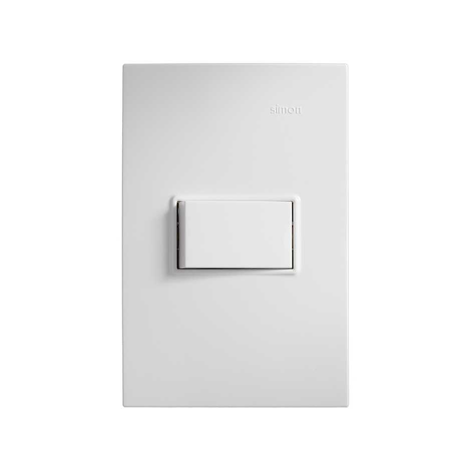 PLACA SIMON C/1 INTERRUPTOR 3 VÍAS BLANCO (23201-90)(E)