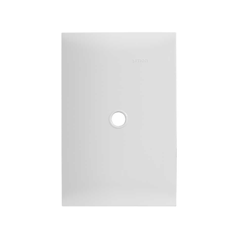 PLACA SIMON SALIDA DE CABLE BLANCO C/ CHASIS (25601-30)(E)