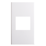 PLACA PLÁSTICO ABS MONTANA PROYECTA 2 VENTANAS 36MM BLANCA (1312)(E)