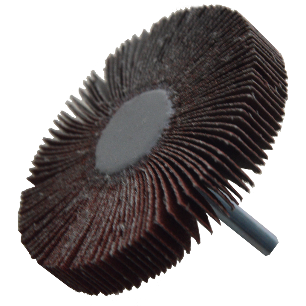 RUEDA FLAP AUSTROMEX C/VÁSTAGO 3" GRANO 80 (923)(H)