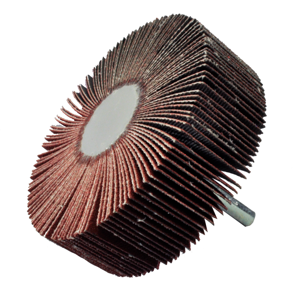 RUEDA FLAP AUSTROMEX C/VÁSTAGO 3" GRANO 120 (907)(H)