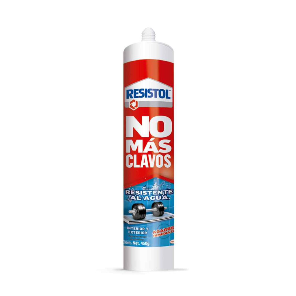 RESISTOL NO MÁS CLAVOS RESISTENTE AL AGUA 450GR