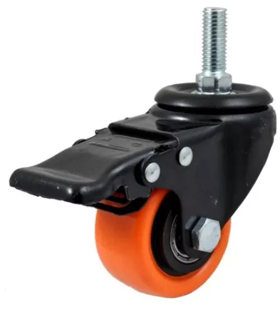 RODAJA WESTON NARANJA GIRATORIA C/FRENO 3" ESPIGA 1/2" (Y-5050-075)