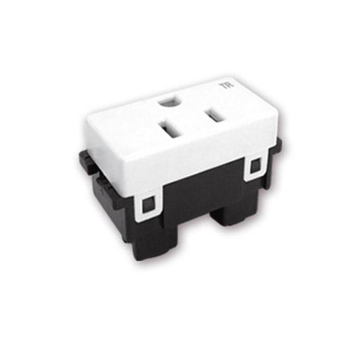ROYER CONTACTO SENCILLO HORIZONTAL 2P+T 15A BLANCO (100-6248W)(E)