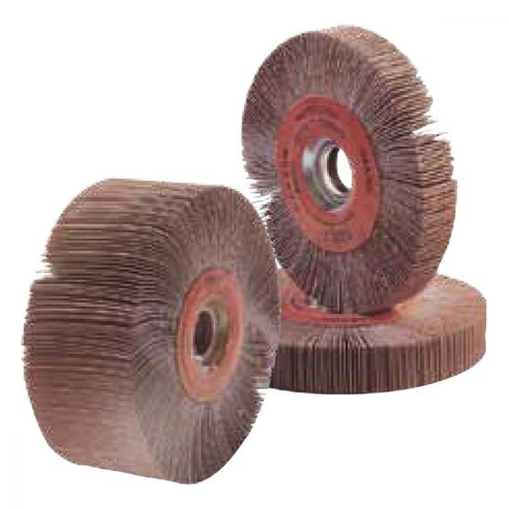 RUEDA FLAP FANDELI 6" x 1" x 1" C/BRIDA METÁLICA X-88 GRANO 50 (90156)(09156)(H) 