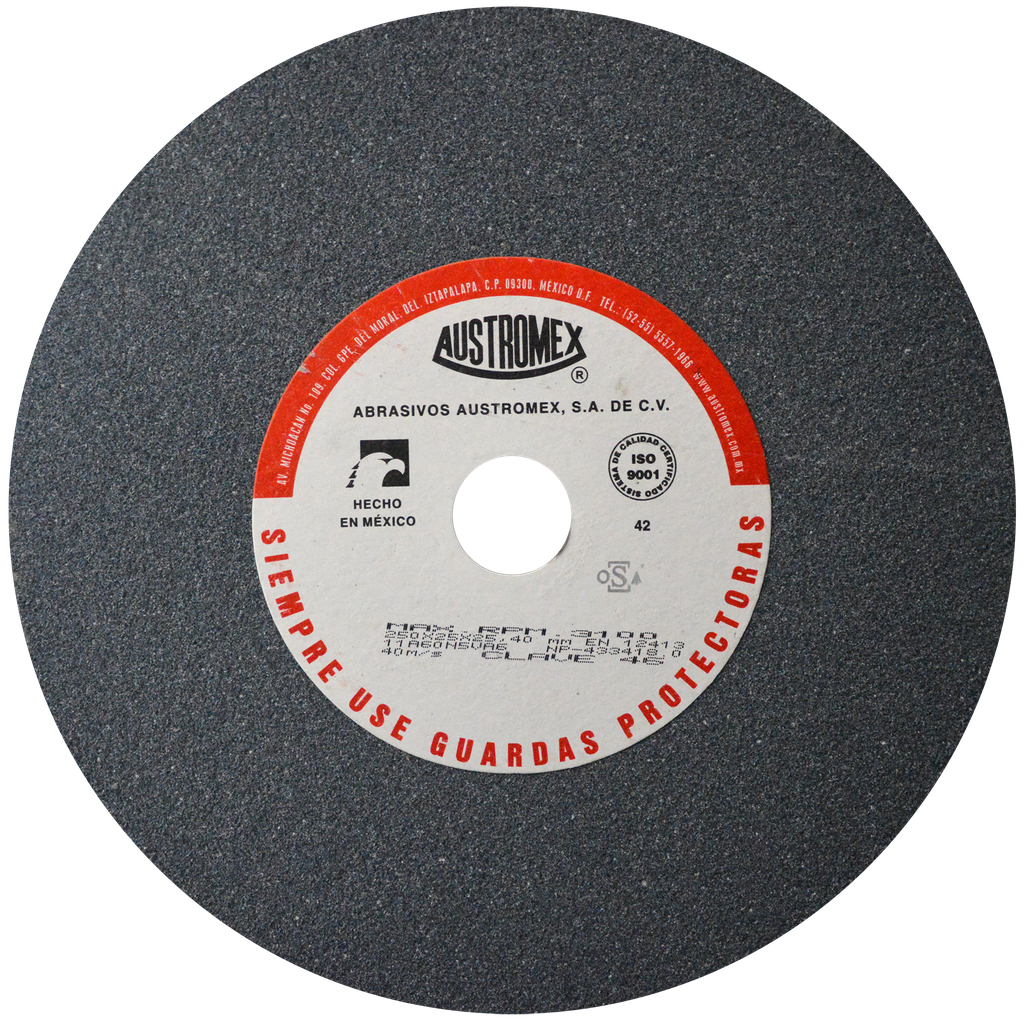 RUEDA USO GENERAL AUSTROMEX 10" X 1" X 1" GRANO 60 (46)