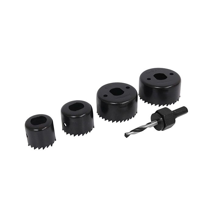 SANELEC JUEGO CORTA CIRCULOS P/MADERA C/5PZ (8003)(H)