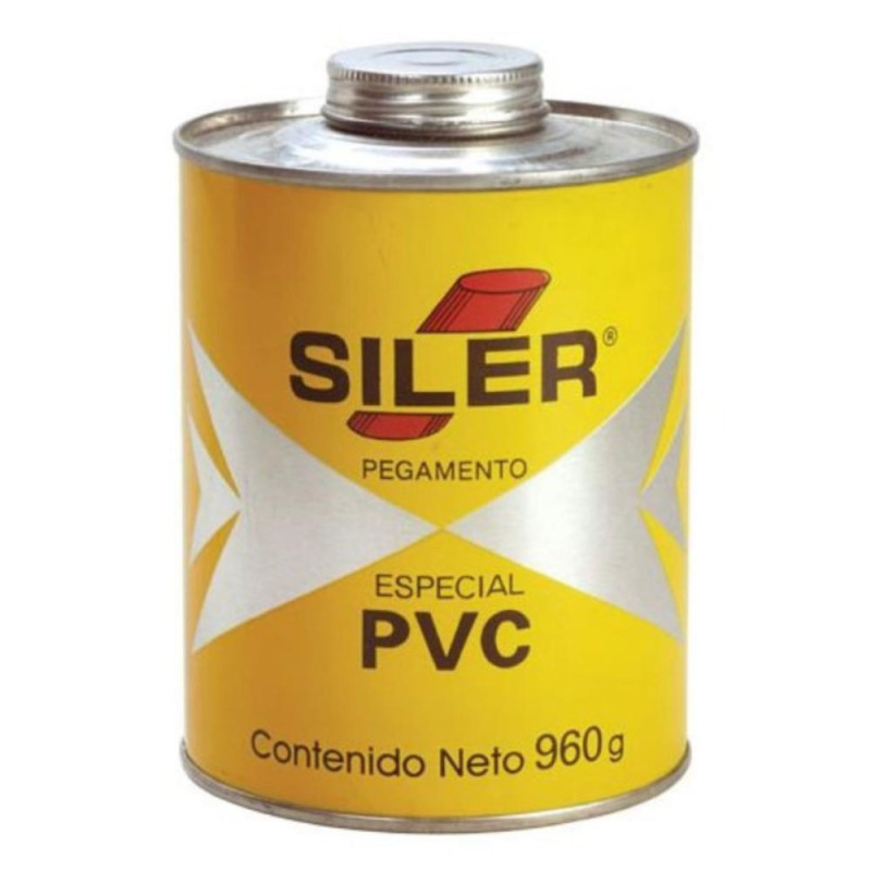 SILER ADHESIVO P/TUBERÍAS PVC AMARILLO 1000GR (PVC1000) 
