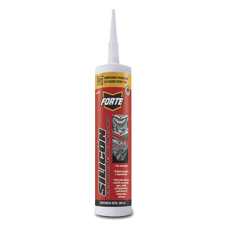 SILICÓN HECORT ALTA TEMPERATURA ROJO 280ML (16-0212)