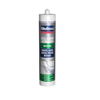 SILICÓN QUILOSA SELLADOR MULTIUSOS ACRÍLICO BLANCO 300ML